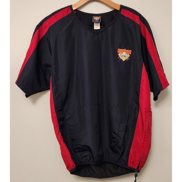 Cooperstown Jacket Dreams Park Mens Pullover Warm Up Jacket Vented Blue Size‎ S - Picture 2 of 9